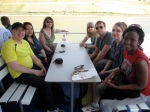 Group shot on the boat tour along the Rhine